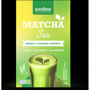 Purasana Matcha tea oploskoffie