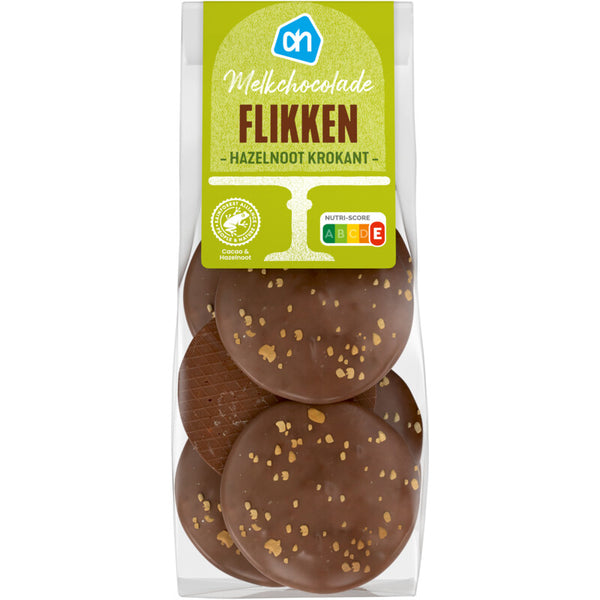 Flikken melkchocolade hazelnoot krokant