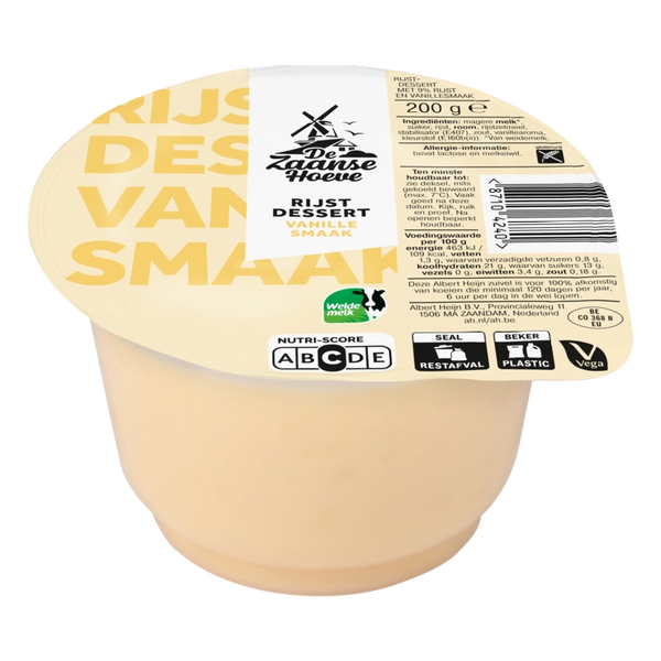De Zaanse Hoeve Vanille-Reisdessert