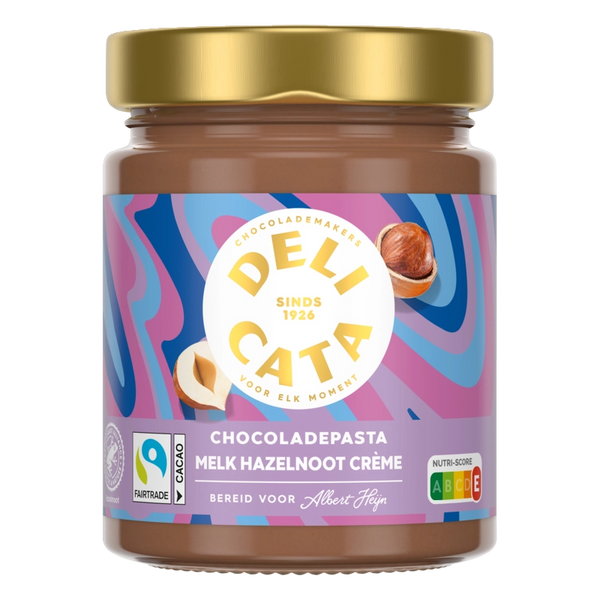 Delicata Chocoladepasta melk hazelnoot creme
