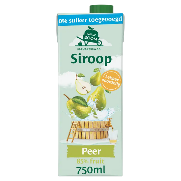 Van de Boom Peer siroop 0% suiker