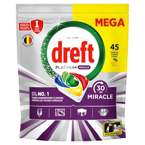 Dreft Platinum miracle mega vaatwascapsules