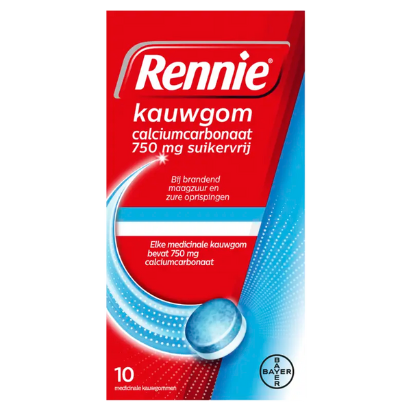 Rennie Chewing Gum calcium carbonate sugar-free