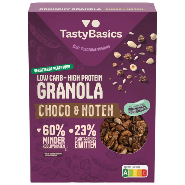 TastyBasics Crunchy granola choco & noten