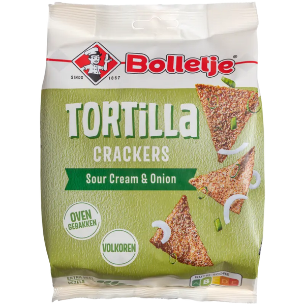 Bolletje Tortilla-Cracker Sour Cream & Onion