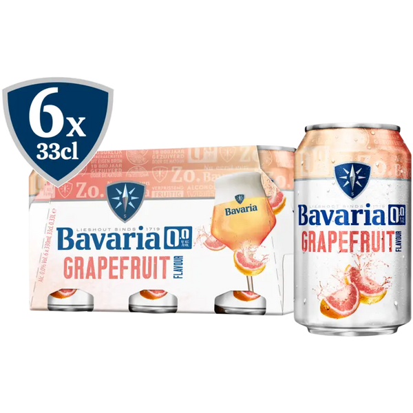 Bavaria Grapefruit-Geschmack 0,0 6er-Pack