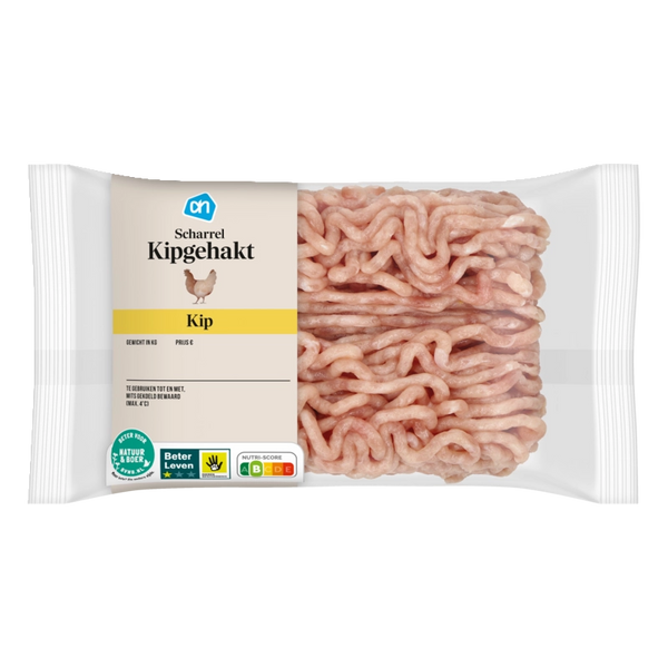 Scharrel kipgehakt