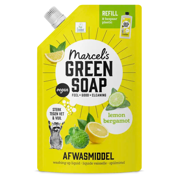 Marcel's Green Soap Dishwashing Liquid Lemon & Bergamot Refill