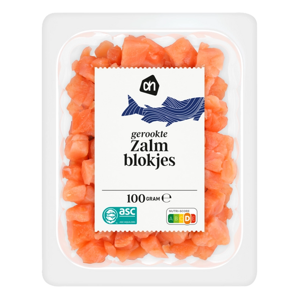 Geräucherte Lachsstücke