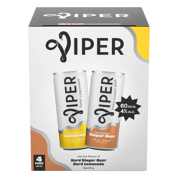 Viper Hard Lemonade Ginger Beer 4er-Pack