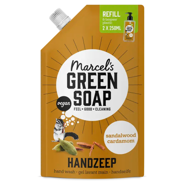 Marcel's Grüne Seife Handseife Sandelholz & Kardamom Nachfüllpackung