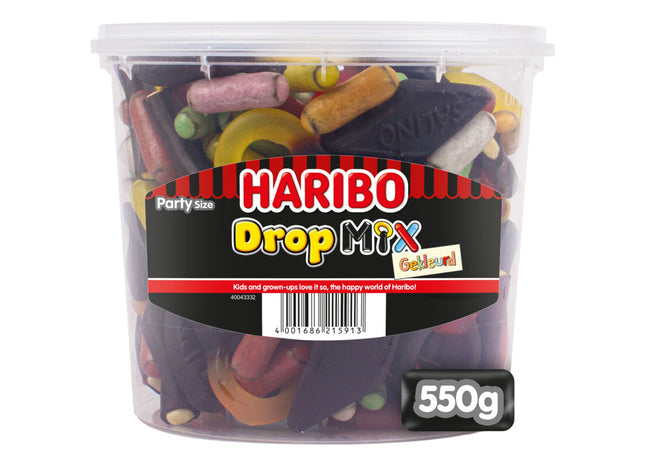 Haribo Dropmix gekleurd