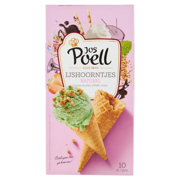 Jos Poell Natural Ice Cream Cones