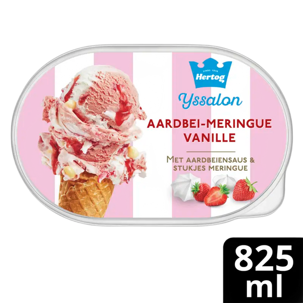 Hertog Ice Cream Parlor strawberry-meringue vanilla