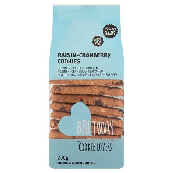 BioToday Rosinen-Cranberry-Kekse