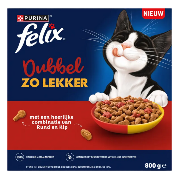 Felix Twice as tasty beef and chicken