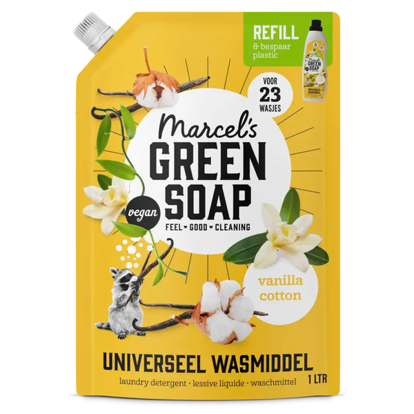 Marcel's Grüne Seife Waschmittel Vanille & Baumwolle Nachfüllpackung