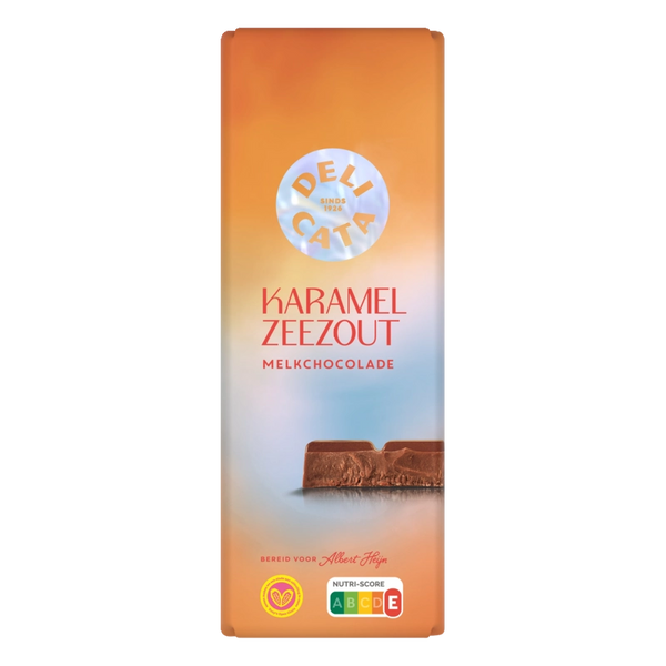 Delicata Reep melkchocolade karamel zeezout