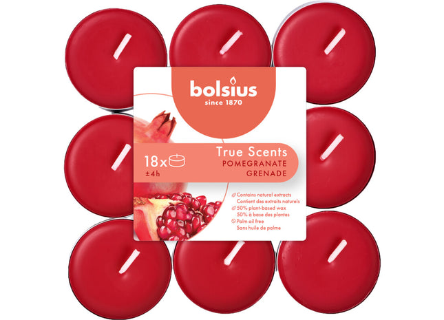 Bolsius True scents geurtheelichten granaatappel