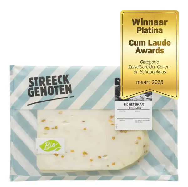 Streeckgenoten Bio Ziegenkäse Bockshornklee 48+ Scheibe