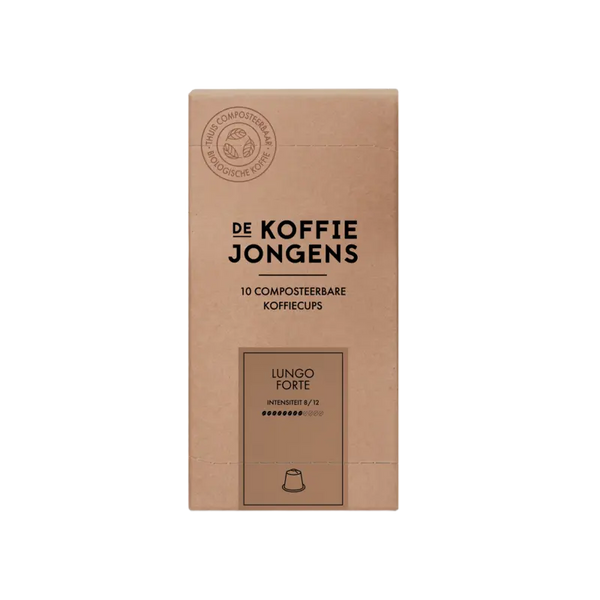 De Koffiejongens Lungo forte capsules