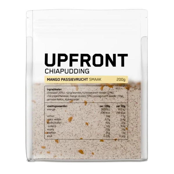 Upfront Chiapudding mango passievrucht smaak
