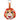 Oranje sleutelhanger hamster