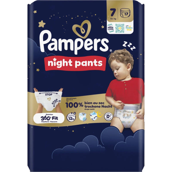 Pampers Night Pants diaper pants size 7