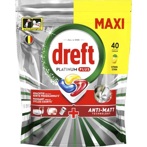 Dreft Platinum Plus Geschirrspültabs Zitrone