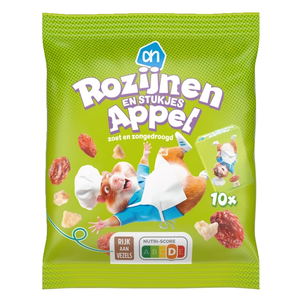 Hamsterchef Rozijnen en stukjes appel