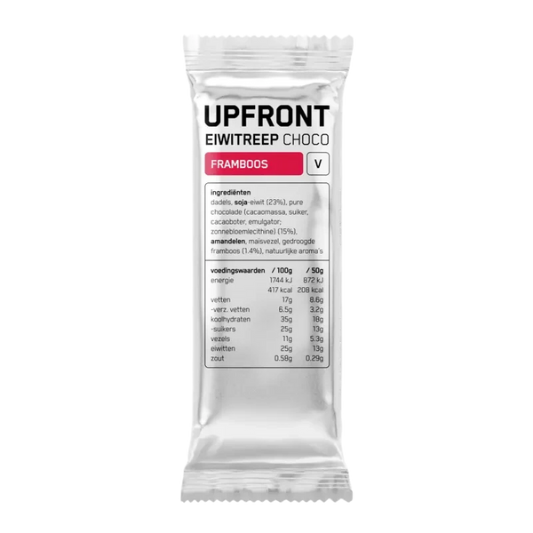 Upfront Eiwitreep choco framboos