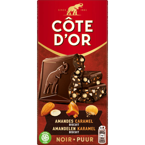 Côte d'Or Dark Chocolate Bar Almond Caramel
