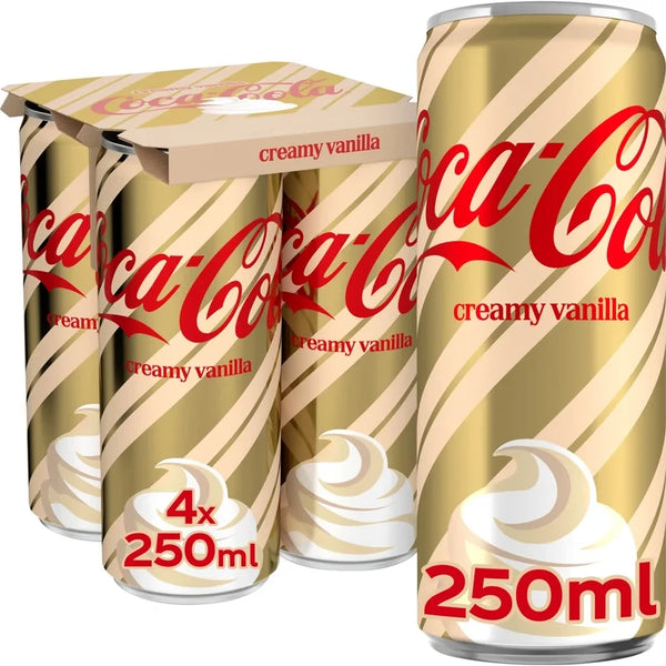 Coca-Cola Holiday creamy vanilla 4-pack