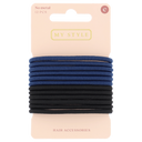 MyStyle Elastiek dik zwart grijs blauw