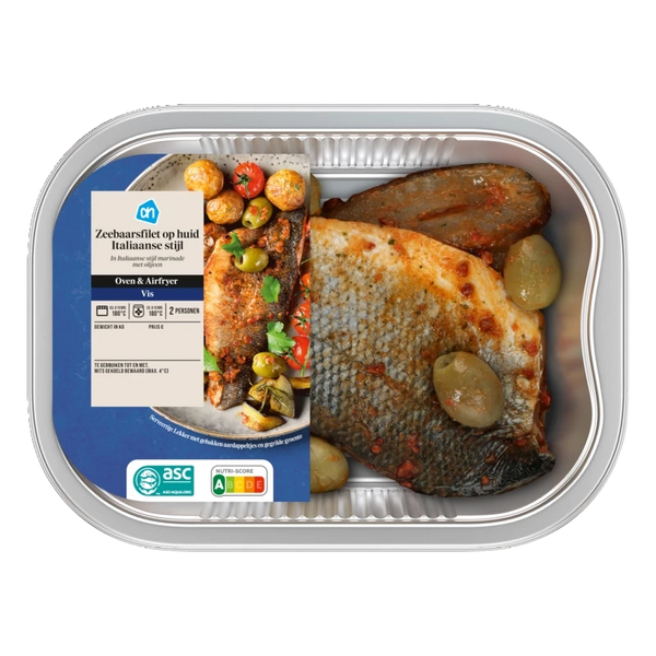 Ovenschotel zeebaarsfilet Mediteraans