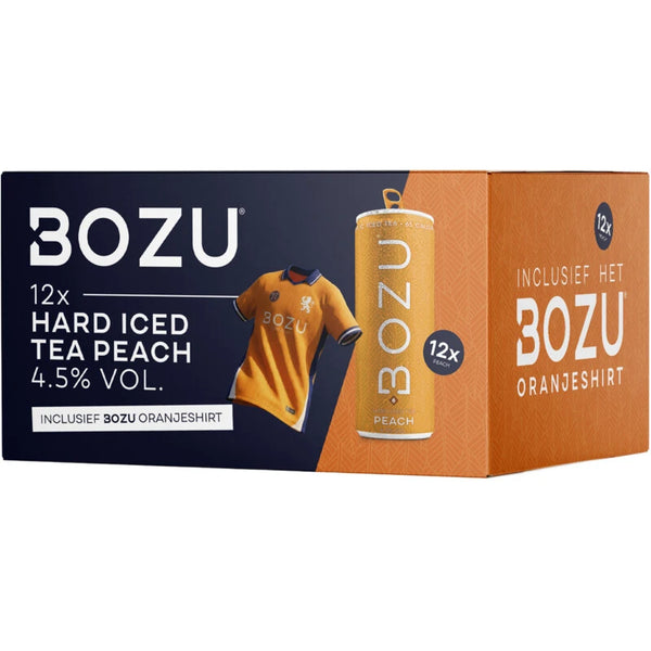 Bozu Hard iced tea peach met shirt 12-pack