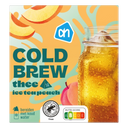 Cold brew ice tea peach