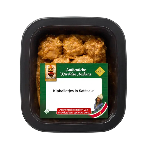 Warung Kipballetjes in satésaus