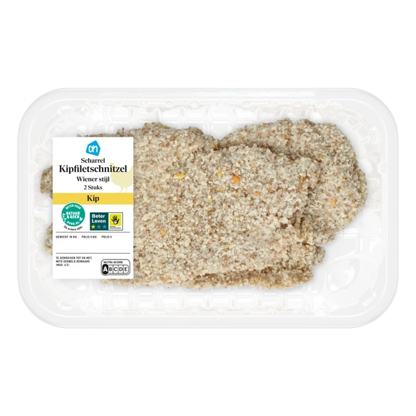 Scharrel kipfiletschnitzel Wieners stijl