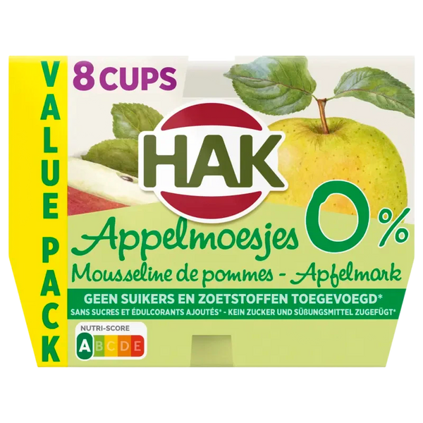 Hak Appelmoesjes 0% value 8-pack