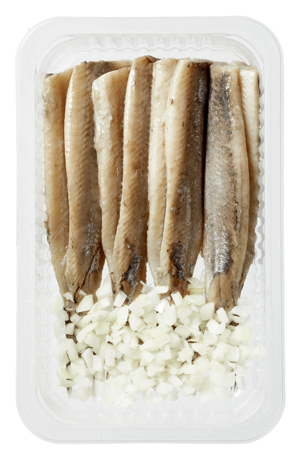 Dutch New Herring 4st with onions
