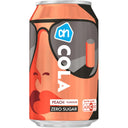Cola zero sugar peach flavour