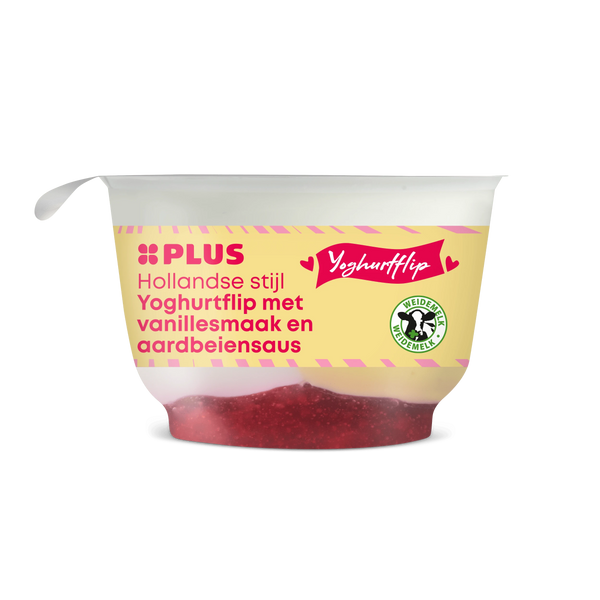 Holländischer Vlaflip mit Erdbeere