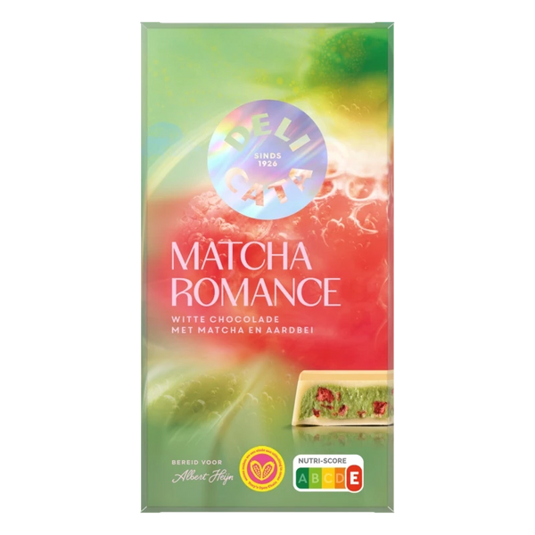 Delicata Reep matcha romance witte chocolade