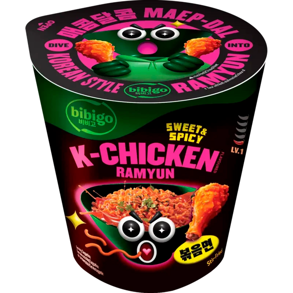 Bibigo K-chicken ramyun sweet&spicy noodles cup