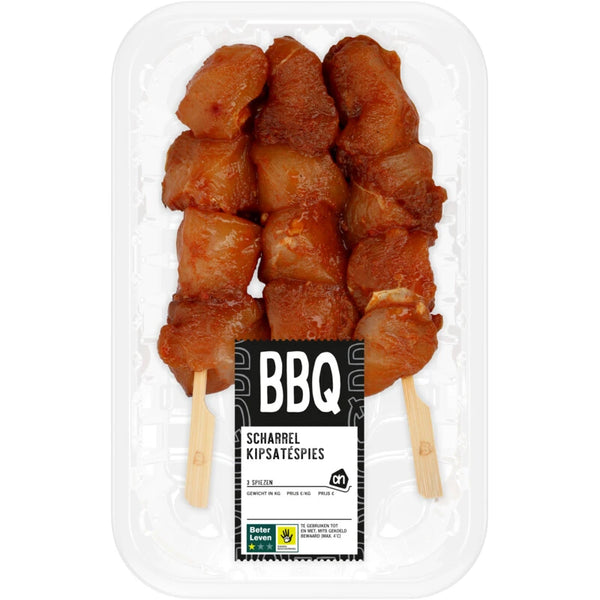 BBQ scharrel kipsatéspies