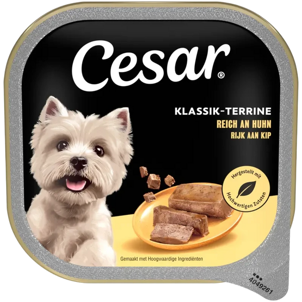 Cesar Klassik terrine rijk aan kip