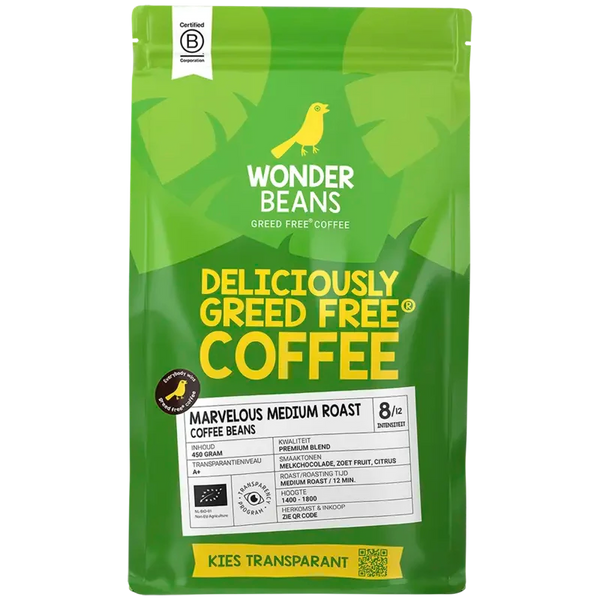WonderBeans Marvelous medium roast coffee beans