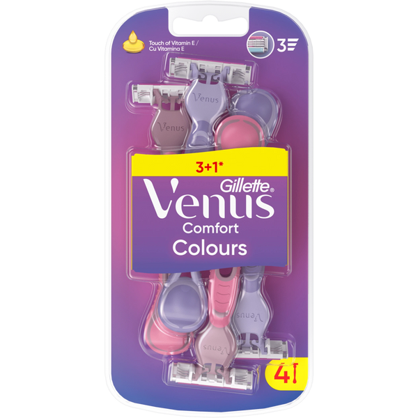 Gillette Venus Comfort Colors 3+1