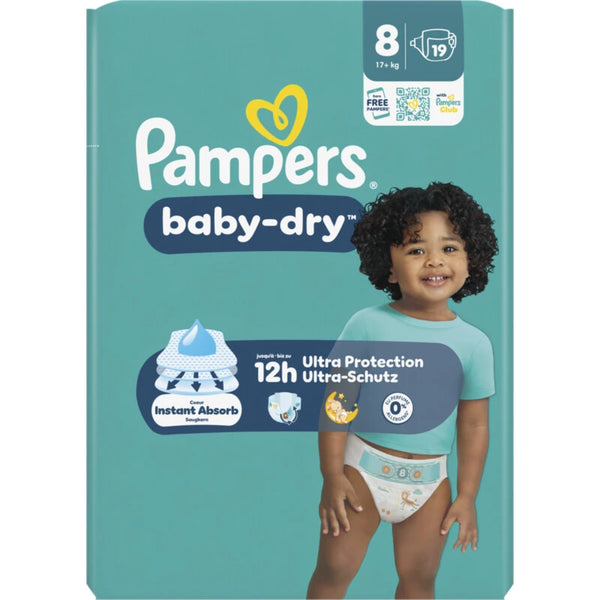 Pampers Baby-Dry Windeln Größe 8
